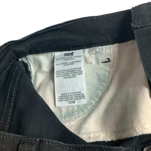 Levi’s 512 Jeans Sz 12 Perfect Slimming Bootcut Black - Picture 3 of 9